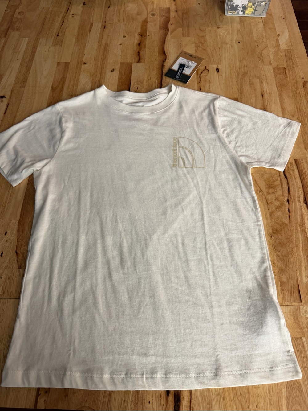 The North Face Cream Short Sleeve Logo Tee